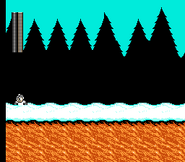 Tanque de energía en el Escenario de Dr. Cossack 1. Oculto en la nieve.