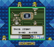 Dr. Light fabricando 1 Tanque W en "Mega Man V", Super Game Boy.