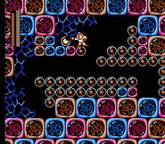 Surprise Box se convierte en 1 cápsula de vida grande en "Mega Man 3", NES.