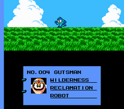 Guts Man en los créditos de "Mega Man 3", NES.