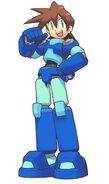 Boceto usado en Mega Man Legends