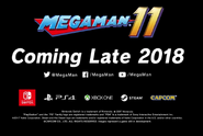 Trailer de Mega Man 11 anunciando su salida.