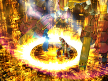 X y Zero usando el combo doble contra Crabs-Y