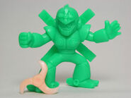 Figura de Gyro Man de la serie "Rockman 5", 1993. Incluye un accesorio del Gyro Attack.