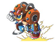 Arte secundario de Spark Mandrill en "Mega Man X".