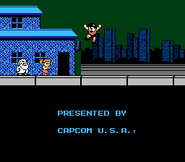 Laboratorio del Dr. Light en los créditos de "Mega Man", NES.