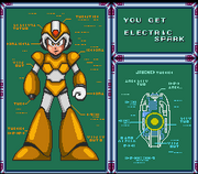 Obtención del Electric Spark en "Mega Man X1", SNES.