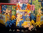 "Rockman Collection Box 20", decorado con las extrañas figuras plateadas.