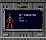 Obtención del Item-3 en "Mega Man: The Wily Wars", Sega Genesis.
