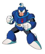 Ilustración original de Dive Man en "Mega Man 4", por Keiji Inafune.