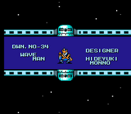 "Mega Man 5", diseñador de Wave Man.