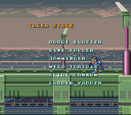 Slide Cannon en los créditos de "Mega Man X", SNES.