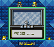 Obtención de Break Dash en "Mega Man V", Super Game Boy.