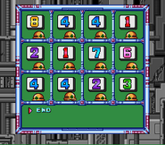 Pantalla de contraseña de "Mega Man X", SNES.