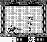 Enker utilizando el Mirror Buster en "Mega Man: Dr. Wily's Revenge", Game Boy.