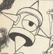 Togehero en "¡Detén la Ambición del Dr. Cossack!" del manga "Rockman 4".