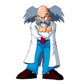 Ilustración gráfica del Dr. Wily en Mega Man 7.