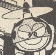 Bug Copter de Dust Man en "¡Deprisa! La Base de Cossack" del manga "Rockman 4".