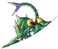 Arte secundario de Sting Chameleon en "Mega Man X".