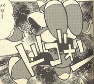 Power Muscler de Dark Man 3 en "La Fortaleza de Blues ¡Acometida!" del manga "Rockman 5".