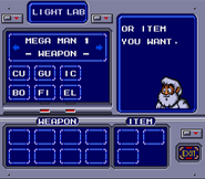 Laboratorio del Dr. Light en "Mega Man: The Wily Wars", Sega Genesis.