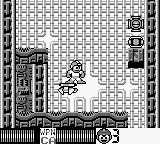Mega Man utilizando el Carry en "Mega Man: Dr. Wily's Revenge", Game Boy.