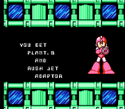 Obtención del Rush Jet Adaptor en "Mega Man 6", NES.