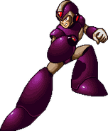 Sprite de X equipado con el Gravity Well.