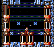 Fiebre de jefes en Escenario de Dr. Wily 3 en "Mega Man 4", NES.