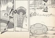 Screw Driver de Cut Man, "¡¡Sobrevive los Continuos Ataques del Ejército de Wily!!", del manga "Rockman".