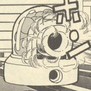 Twin Cannon en "El Secreto del Parque Aéreo" del manga "Rockman 5".