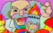 Dr. Wily en el comercial de "Rockman".