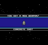 Obtención del Concrete Shot en Mega Man 9.