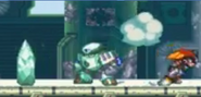 Cold Man utilizando el Ice Wall