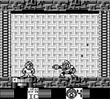 Flash Man utilizando el Time Stopper en "Mega Man: Dr. Wily's Revenge", Game Boy.