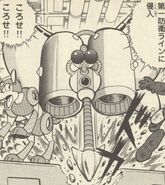 Mothraya en "¡Persigue al Dr. Cossack!" del manga "Rockman 4".