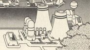 Planta de Poder de Brigth Man en "¡Detén la Ambición del Dr. Cossack!" del manga ''Rockman 4".
