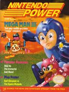 "Mega Man 3" en la portada de Nintendo Power, Vol. #20.