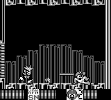 Gemini Man usando el Gemini Laser en "Mega Man III", Game Boy.