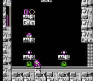 Primer y segundo Surprise Box en el Escenario de Dr. Wily 6.