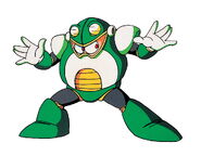 Ilustración original de Toad Man en "Mega Man 4", por Keiji Inafune.