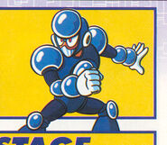 Arte de Crystal Man para "Mega Man IV" por la revista Nintendo Power.