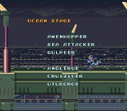 Cruiziler en los créditos de "Mega Man X", SNES.