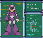 Obtención de Storm Tornado en "Mega Man X", SNES.
