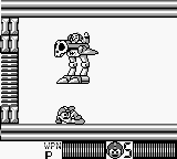 Platillo volador del Dr. Wily acoplado a la Wily Máquina II en "Mega Man II", Game Boy.