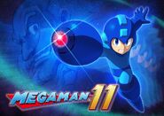 Portada promocional de Mega Man 11.