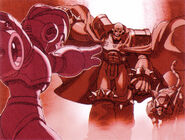 Velguarder en la apertura de "Mega Man X5", Play Station.