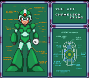 Obtención de Chameleon Sting en "Mega Man X", SNES.