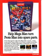 Publicidad de "Mega Man 5" para ser usada en revistas occidentales.