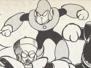 Returning Monking en "Batalla de Espacio-Tiempo - ¿¡El Enemigo del Futuro es Quién!?" del manga "Rockman World 2".